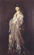 Sir William Orpen A Woman in Grey oil painting on canvas